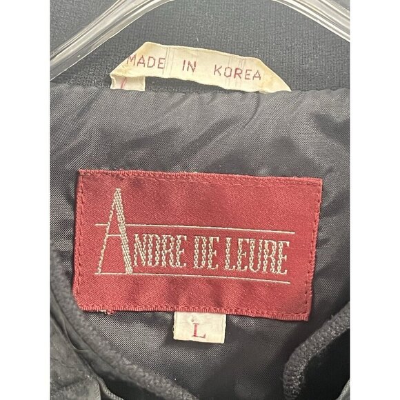 Vintage 80s Andre DeLeure Satin Bomber Michael Jackson Jacket Sz Large - Picture 6 of 9